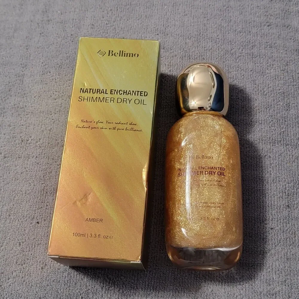Bellimo Natural Enhanced Shimmer Dry Oil Amber New in Box